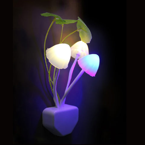 LED Colorful Mushroom Night Lamp